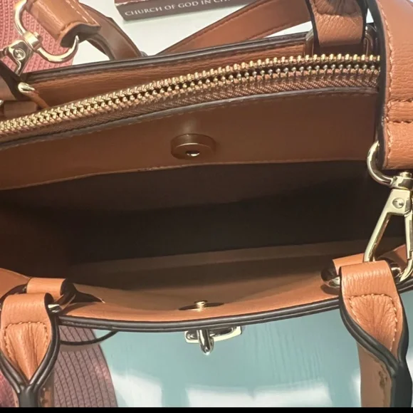 Betsey Johnson Newspaper Print Crossbody (NWT) & Aldo Brown Satchel (NWOT) - Picture 10 of 11